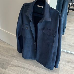 Soft suede over shirt / over jacket